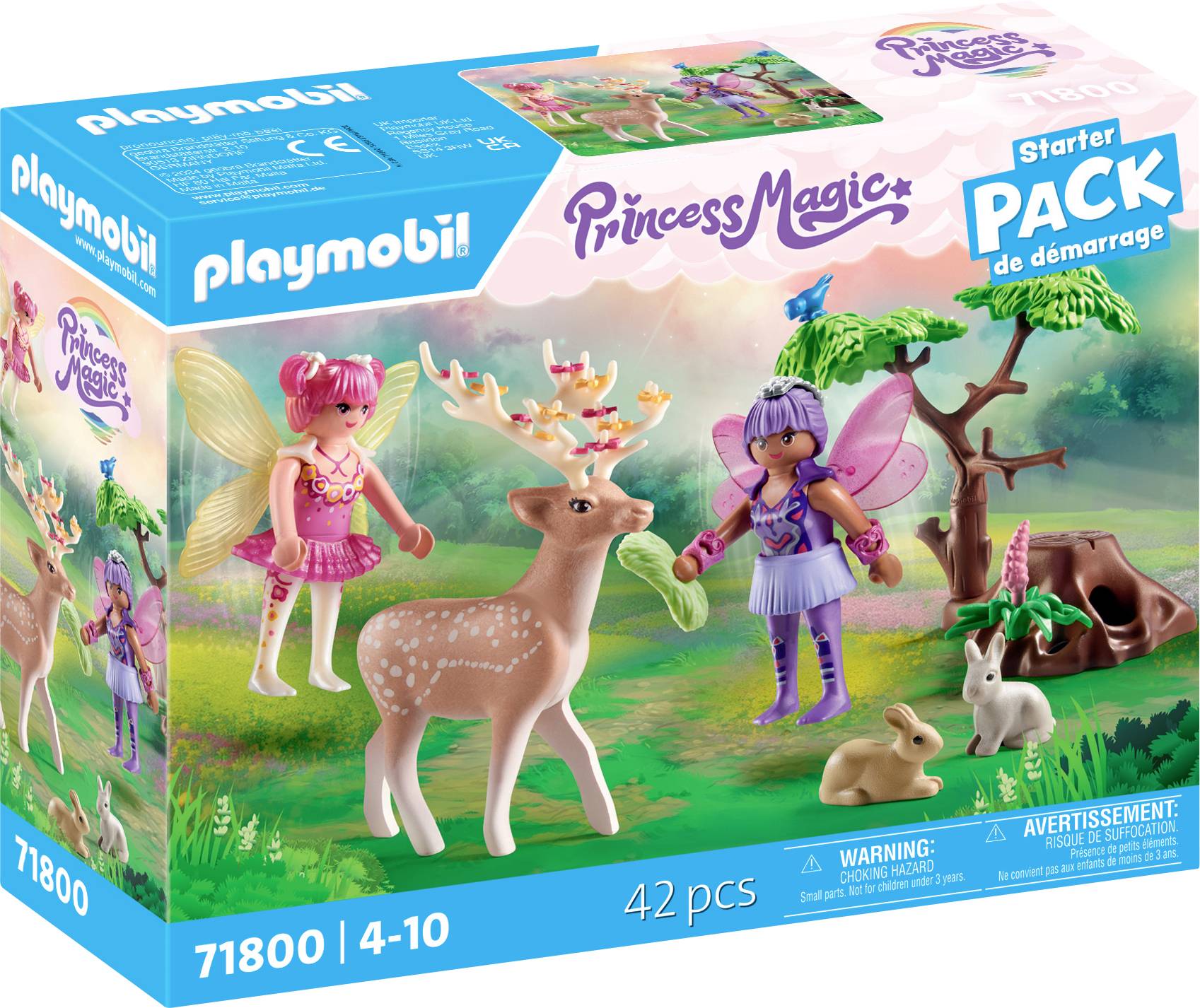 Image of Playmobil® Fairies Fairy with sweet forest animals 71800