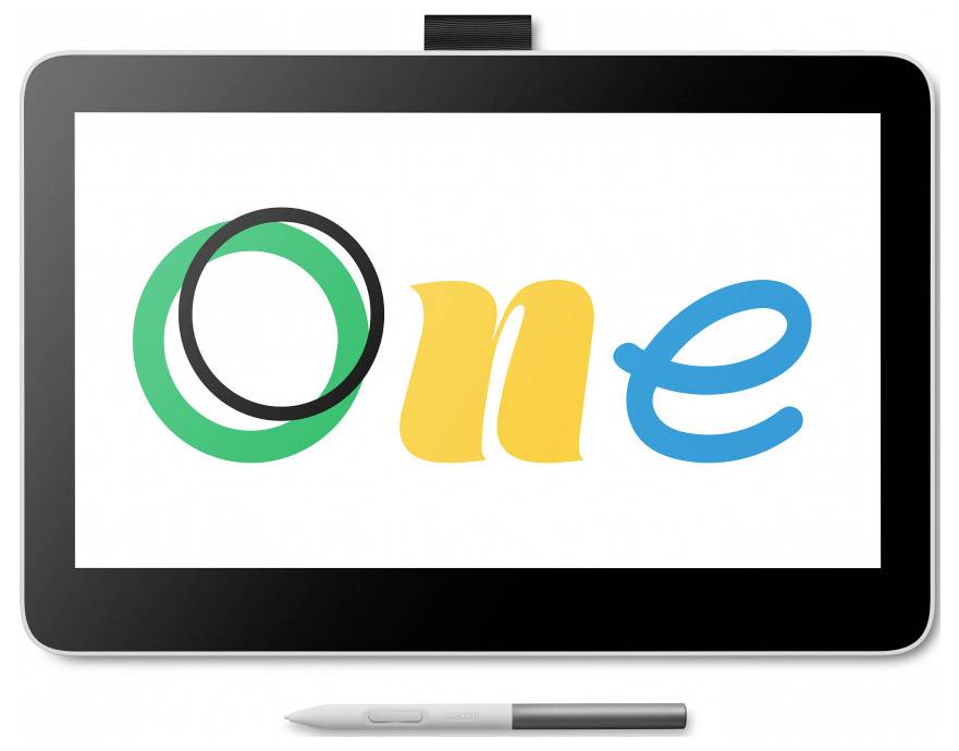 Wacom One 13 touch pen USB Graphics tablet Black, White