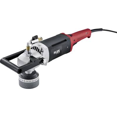 Tool: Electric polisher with a red handle and black casing, for car care and surface treatment.