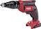 A red cordless drill with the inscription 'FLEX DW 45 18.0-EC', left-rotating, compact design.