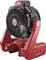 'Flex Fan: Powerful, red, portable fan with adjustable head and robust design for efficient air circulation.'