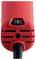 Red electrical appliance with a black rotary knob set to '3'. The device has ventilation slots and a black cable.