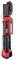 Battery-powered LED work light in Black-Red with flexible telescopic pole and handle. Ideal for construction sites and workshops.
