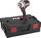 Placed on a black Flex tool case is a Flex cordless impact driver.