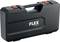 A black tool case with the white 'FLEX The Original' logo and red fastening. Carrying handle on top.