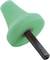 A green foam tip with a black, hexagonal metal shaft. Likely used as a polishing accessory.