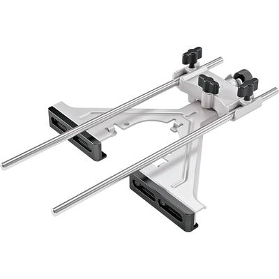 A surgical instrument with two parallel rods and adjustment screws, used for precise medical procedures.