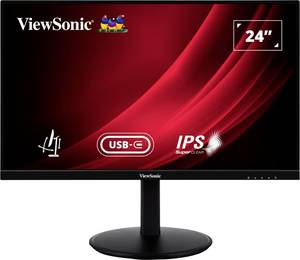 Viewsonic VG2409-MHDU-2 LED  EEC E (A - G) 60.5 cm (23.8 inch) 1920 x 1080 p 16:9 4 ms HDMI™, DisplayPort, Audio stereo (3.5 mm jack), USB A (USB 3.1 1st gen), USB C® IPS LED