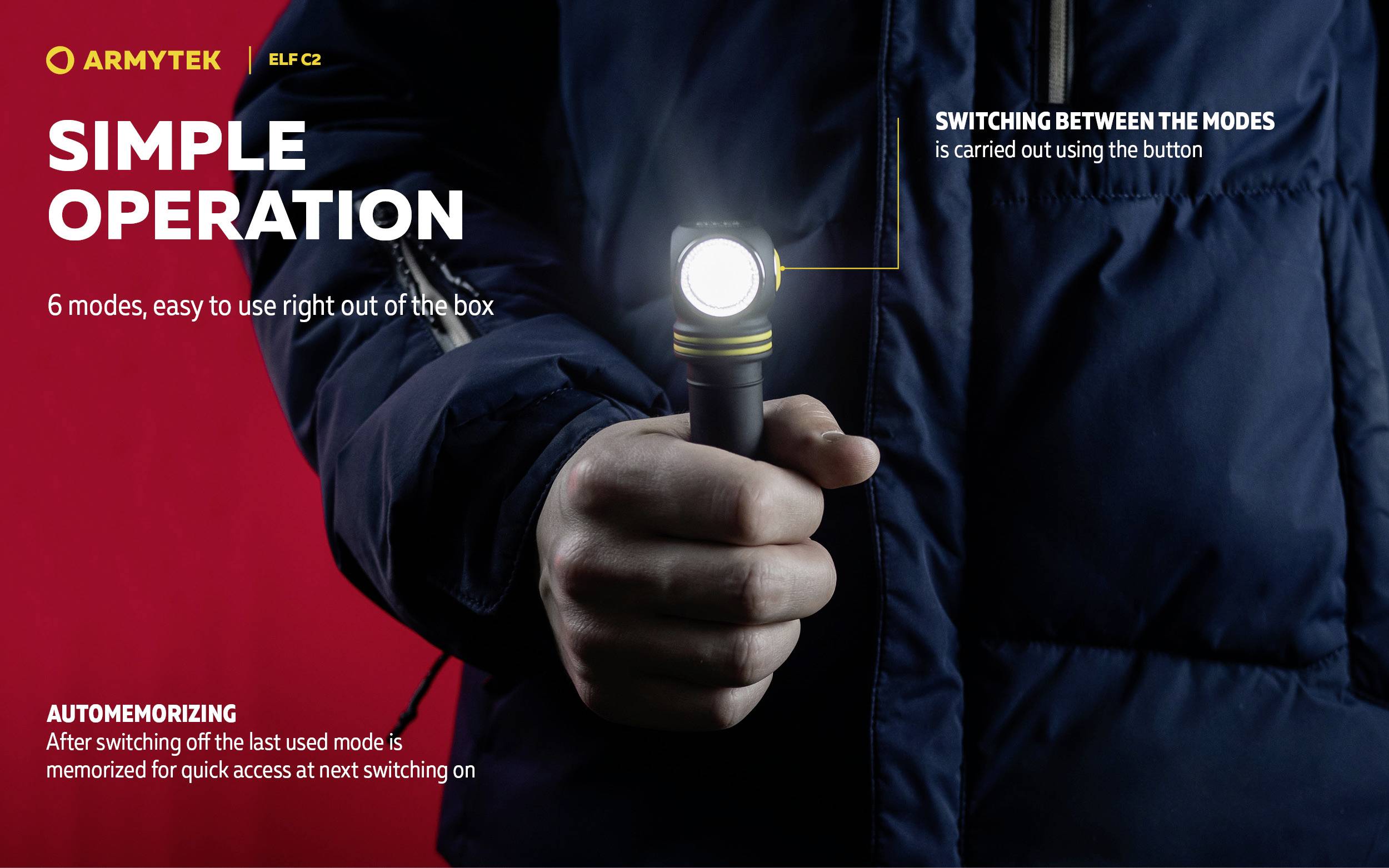 ArmyTek Elf C1 neutralweiß LED (monochrome) Torch rechargeable 1100 lm 65 g-32