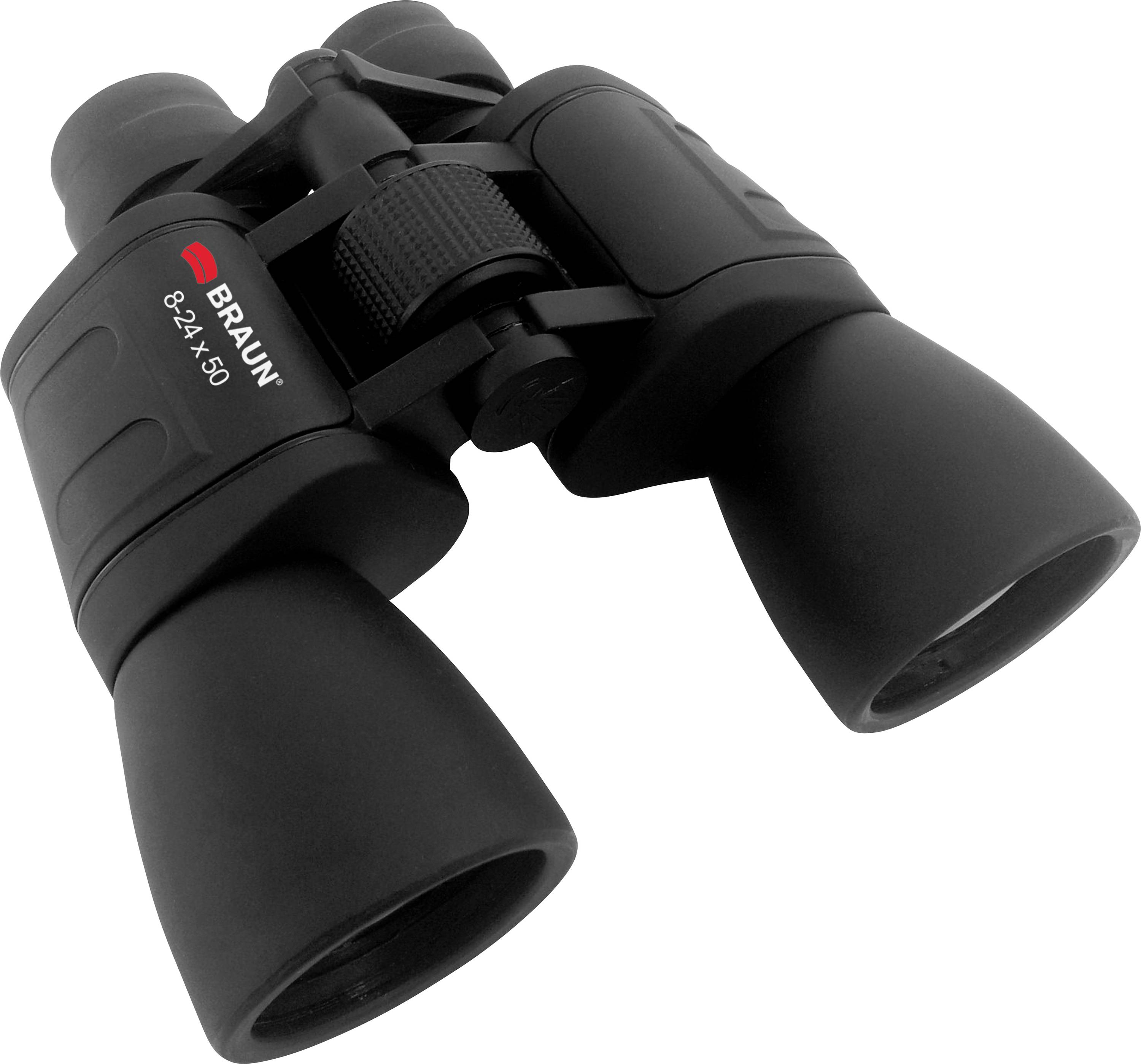 Braun Phototechnik Zoom binoculars 20168 8 - 24 x 50 mm Porro prism Black 20168