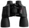 Black binoculars, brand 'Braun', marked '10 x 50'. Suitable for viewing distant objects.