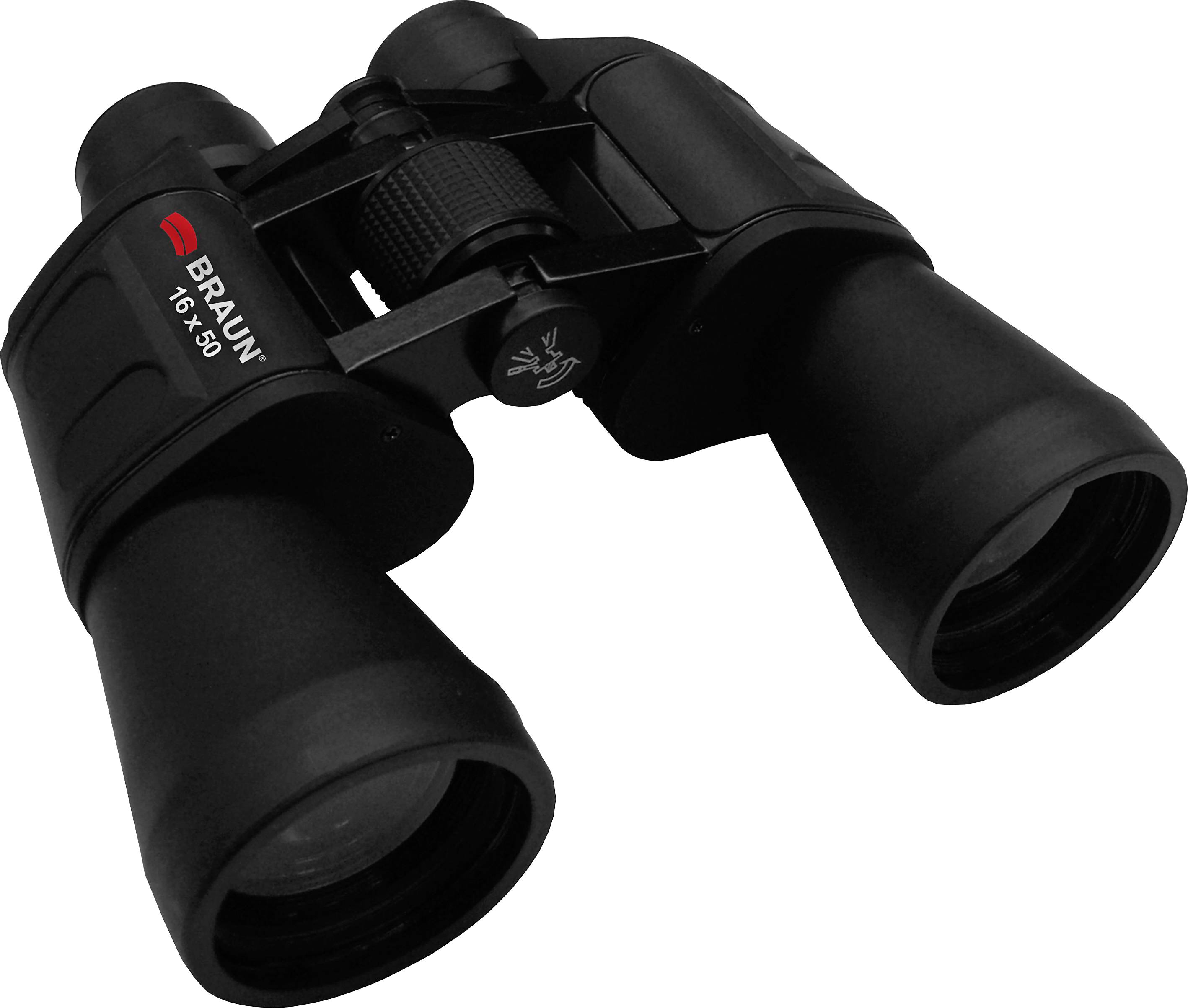 Braun Phototechnik Binoculars 20124 16 x 50 mm Porro prism Black 20124