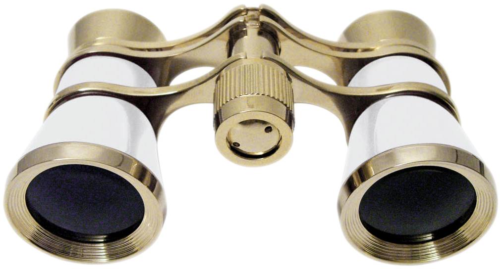 Braun Phototechnik Opera Lorngette 3 x 25 mm Gold, Pearl