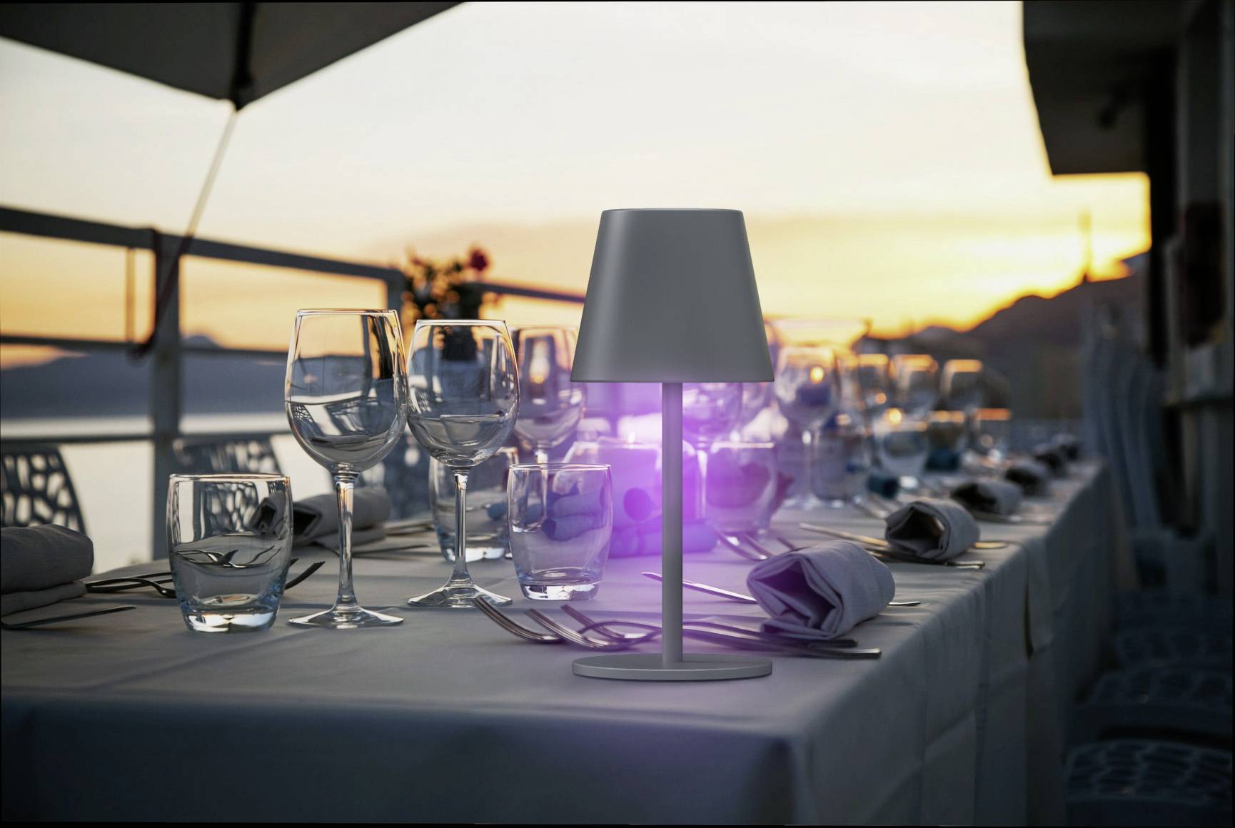 m-e modern-electronics LUNA-80 W 41434 Battery-powered desk light LED (monochrome) Built-in LED 3 W White-4