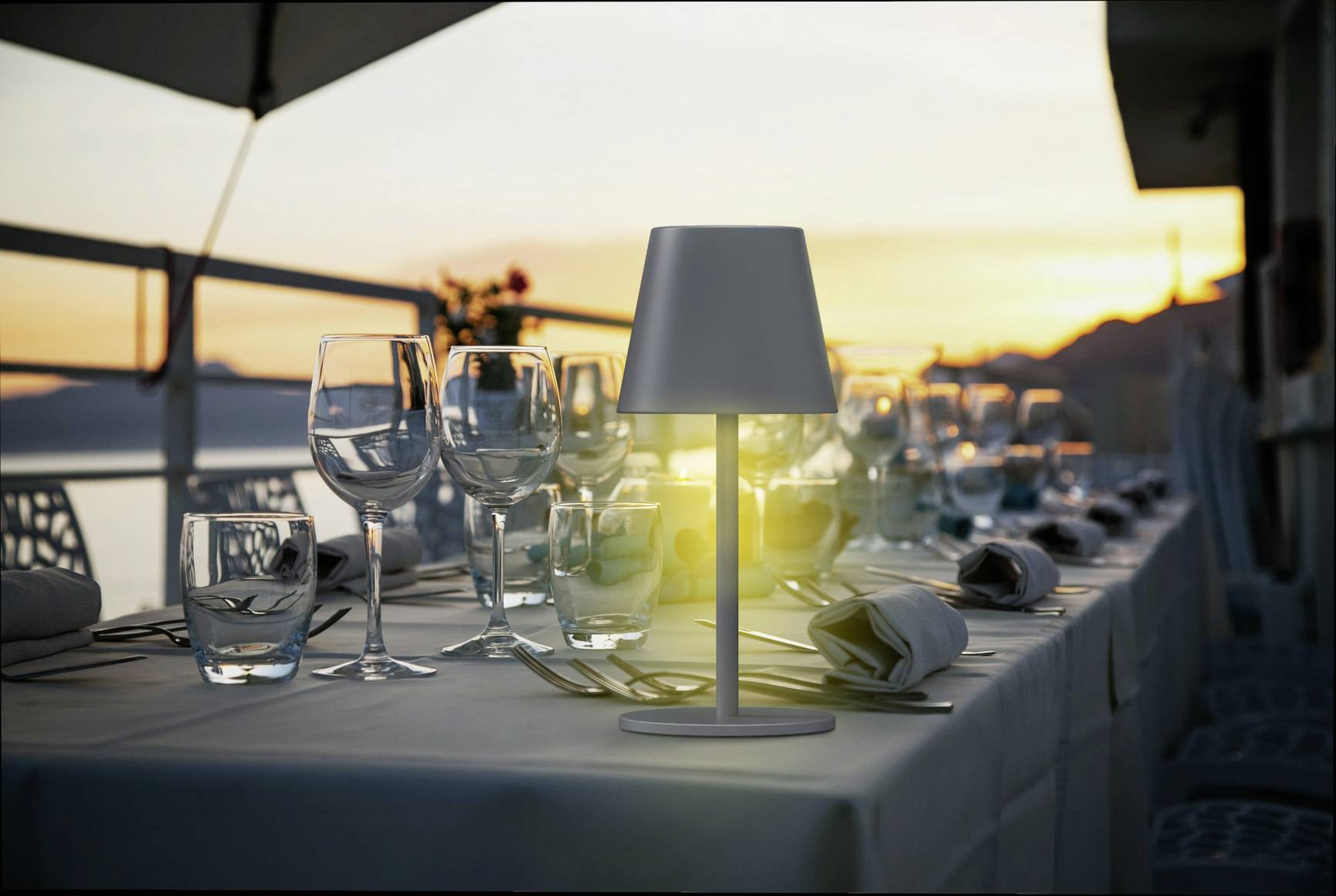 m-e modern-electronics LUNA-80 W 41434 Battery-powered desk light LED (monochrome) Built-in LED 3 W White-6