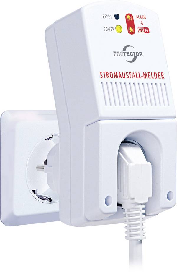 Protector 30003 Power failure alarm via mains outlet Volume 85 dBa