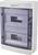 Electrical consumer unit by Sygonix with two transparent covers.
