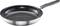 Stainless steel frying pan with black non-stick interior coating and ergonomic handle. Perfect for cooking without food sticking.