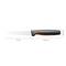 A kitchen knife with a black handle. The blade length is 11 cm, the total length is 11.8 cm, and the handle height is 2.5 cm.