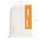 White and orange Fiskars knife sharpener, 10 cm wide, 13 cm high.