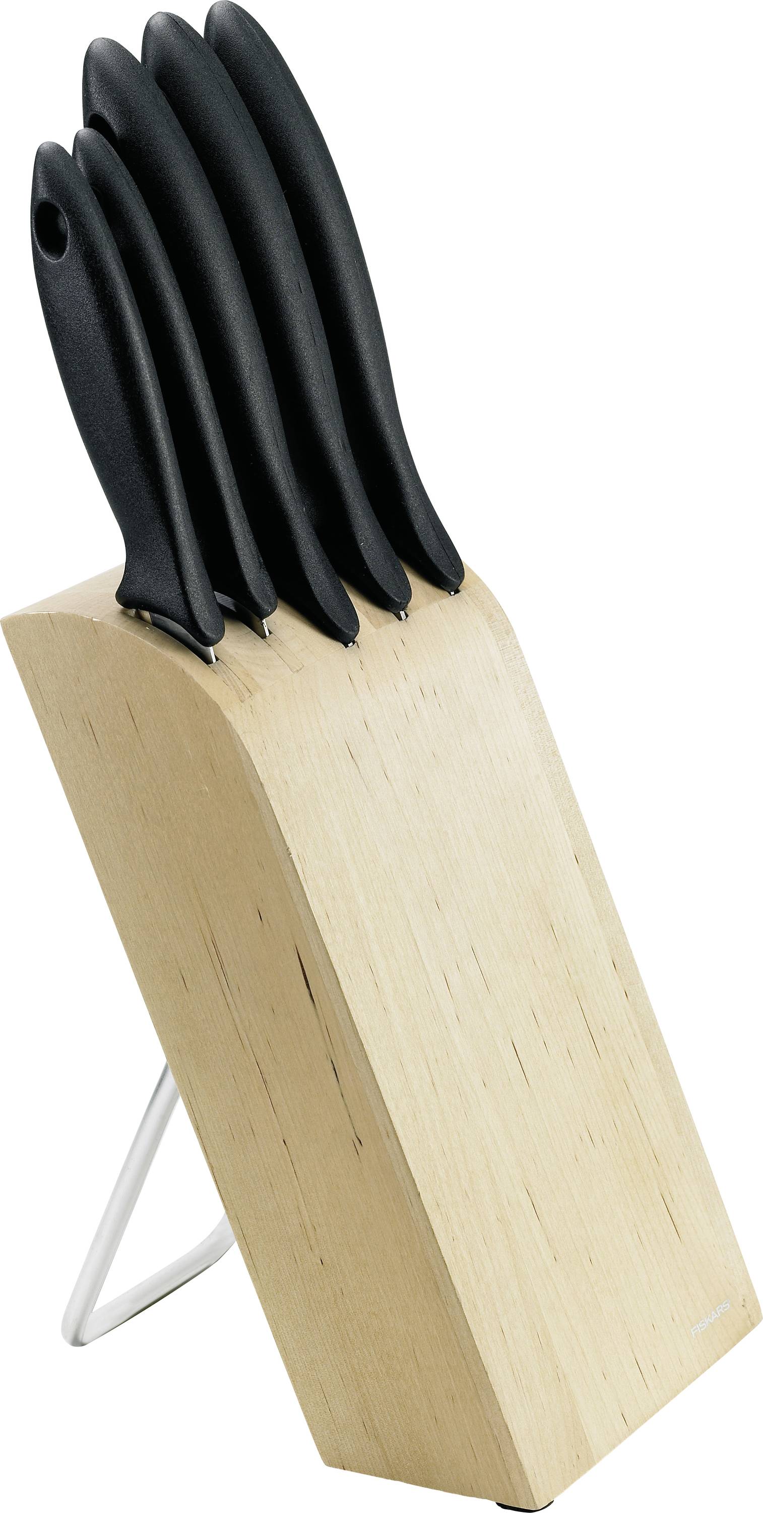 Fiskars 1023782 Essential knife block with 5 knives
