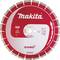 Red diamond cutting disc by Makita with saw teeth, suitable for rapid cutting of concrete and masonry, diameter 230 mm.<br><br>Red Makita diamond cutting disc with saw teeth, designed for fast cutting of concrete and brickwork, 230 mm diameter.