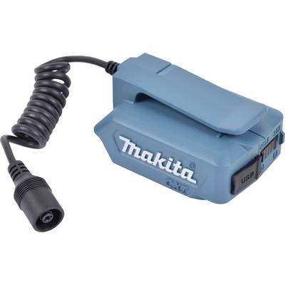 Makita Adapter with Spiral Cable and USB Port, Suitable for Device Charging