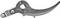 Metallic, curved blade with multiple holes and a square section in the middle, possibly a machine component.<br><br>Metallic, curved blade with several perforations and a square section at its centre, potentially a mechanical part.