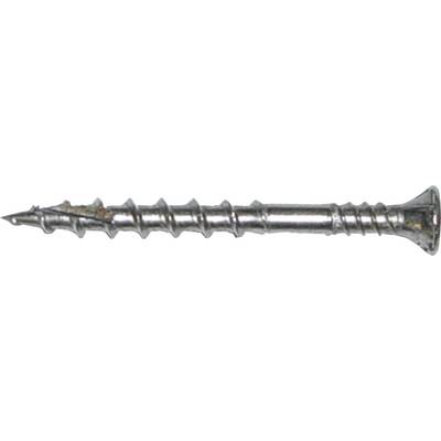 Single metal screw with a pointed end and cross-head, suitable for wood or metal fastening work.