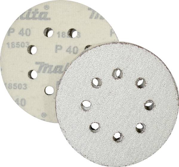Makita D-65816 Sandpaper Hook-and-loop-backed Grit size 40 (Ø) 125 mm 10 pc(s)