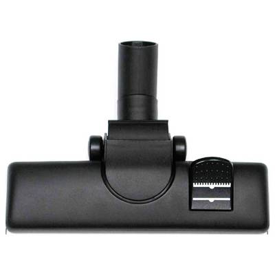 Black plastic vacuum cleaner nozzle with an adjustable sliding control on the front, suitable for different floor types.