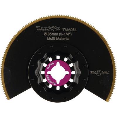 Circular saw blade for multi-function tools, suitable for various materials, 85 mm diameter, brand Makita, model TMA064.