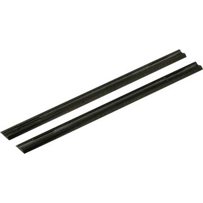 Two black parallel metal bars on a white background.
