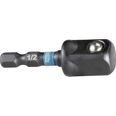 'Black plug adapter with blue ring and the inscription 1/2.'