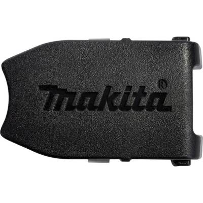 Black Makita battery adapter with the brand name 'Makita' embossed in raised lettering on the surface.