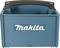 Blue Makita tool case with black handle, suitable for storing and transporting tools.