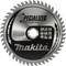 Makita circular saw blade, specialised for plunge saws, 165 mm diameter, maximum 9,250 rpm, with various usage symbols.