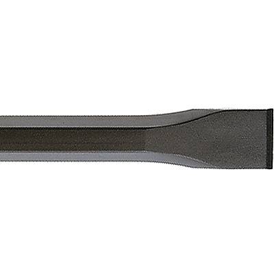 A flat chisel with a broad, flattened end, suitable for working with wood or metal.