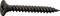 Black cross-head screw, suitable for use in wood or plasterboard.