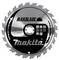 Circular saw blade 'MAKBLADE' by Makita with multiple teeth, logo and technical specifications on the front side.