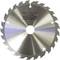 'Saw blade with 14 teeth, labelled: Makita Corporation, E-12120, HW 136 x 1.4 x 20mm, max. speed 4,500 rpm.'<br><br>Note: In British English, we typically use a comma as the decimal separator and spell out 'maximum' as 'max.' when abbreviated.