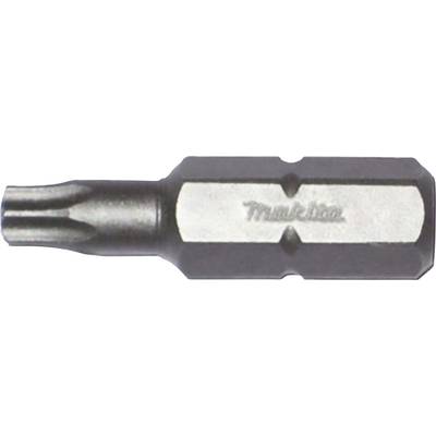 A black bit adapter with a silver centre and a logo on it. Used for deployment with screwdrivers or drill bits.
