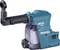 Cordless HEPA filter dust extractor attachment by Makita, blue design, suitable for power tools, facilitates dust-free working.