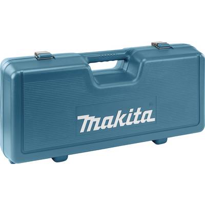 Blue tool case with the 'Makita' logo on the front, portable and robust in design.