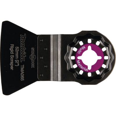 Rigid scraper attachment with a 52 mm diameter, Makita brand. Suitable for material scraping tasks with Starlock system.
