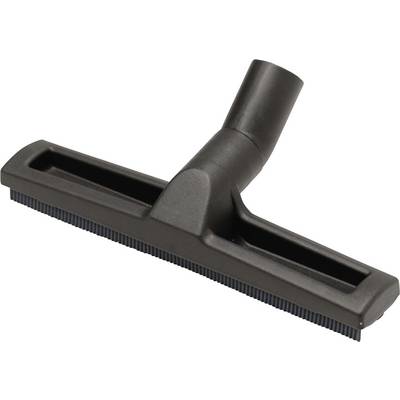 Floor nozzle for vacuum cleaner, black, with bristle strip, suitable for hard floors.