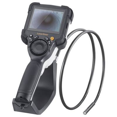 Portable endoscopic device with screen and flexible probe. Used for inspecting hard-to-reach areas.