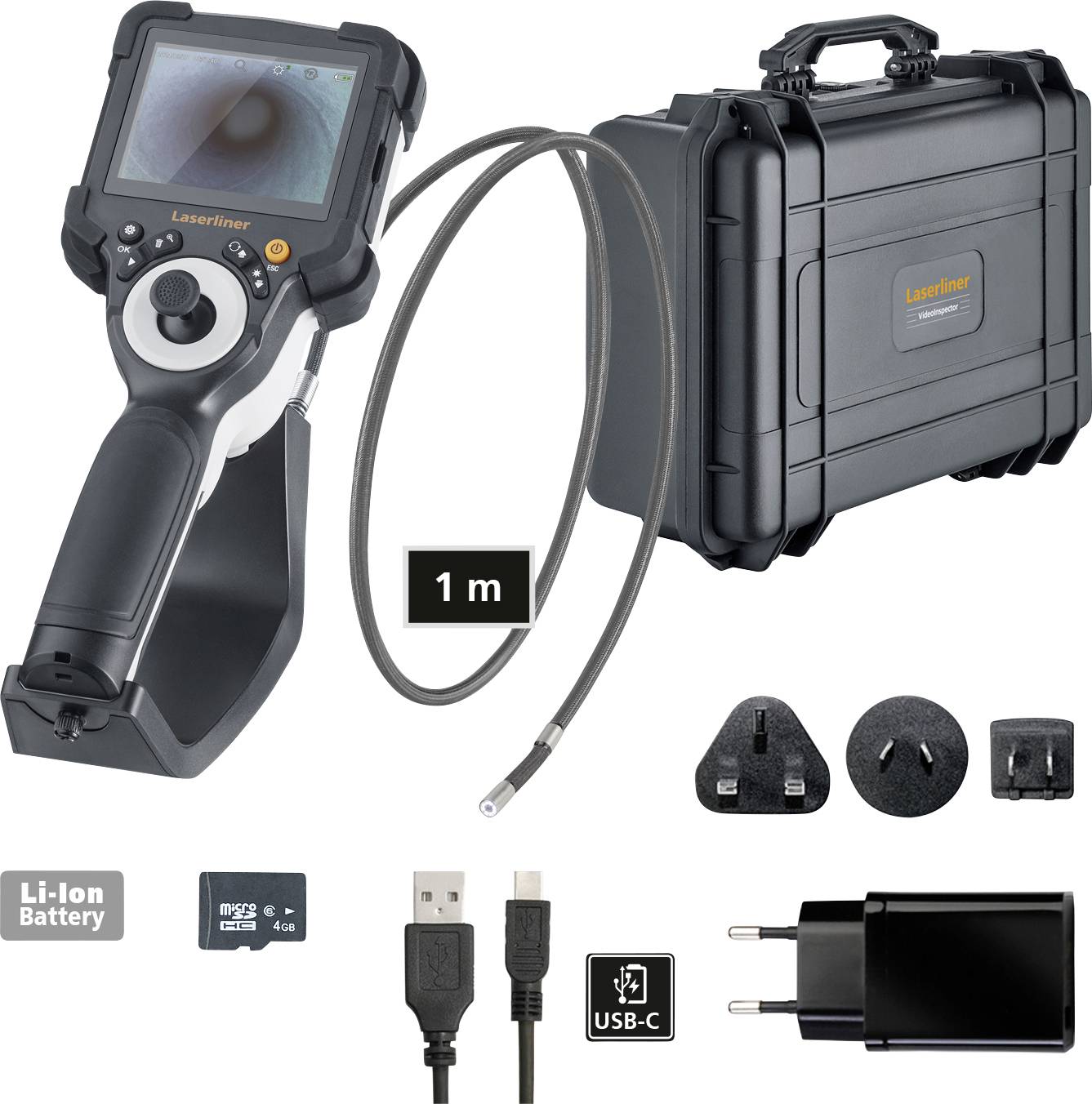 Laserliner 082.235A Inspection camera Probe diameter: 9 mm Probe length: 1 m