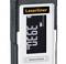 Digital laser distance measuring device with display, providing precise measurements in metres.