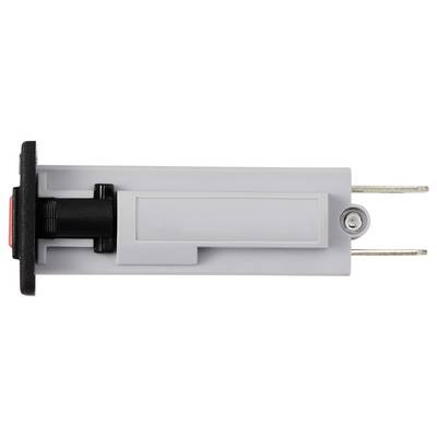 A grey, rectangular moisture sensor with two metal pins and a black clip. Suitable for soil moisture measurements.